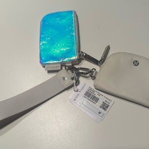 Lululemon Iridescent and White Wristlet Set
